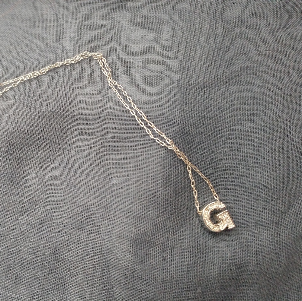 Rhinestone G necklace